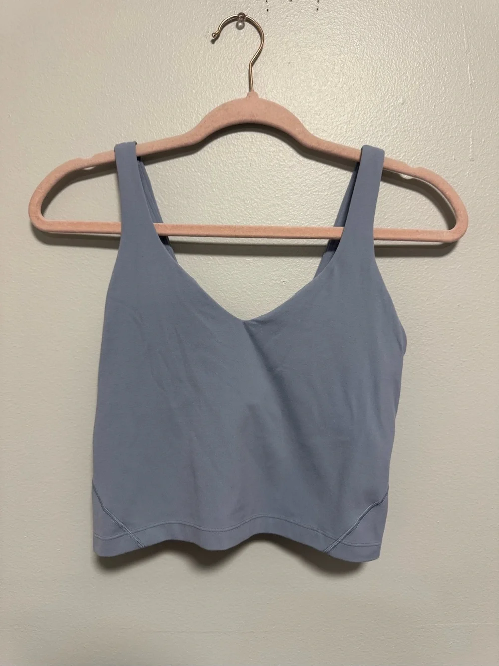 Lululemon Cropped Align Light Blue Gray Tank Top